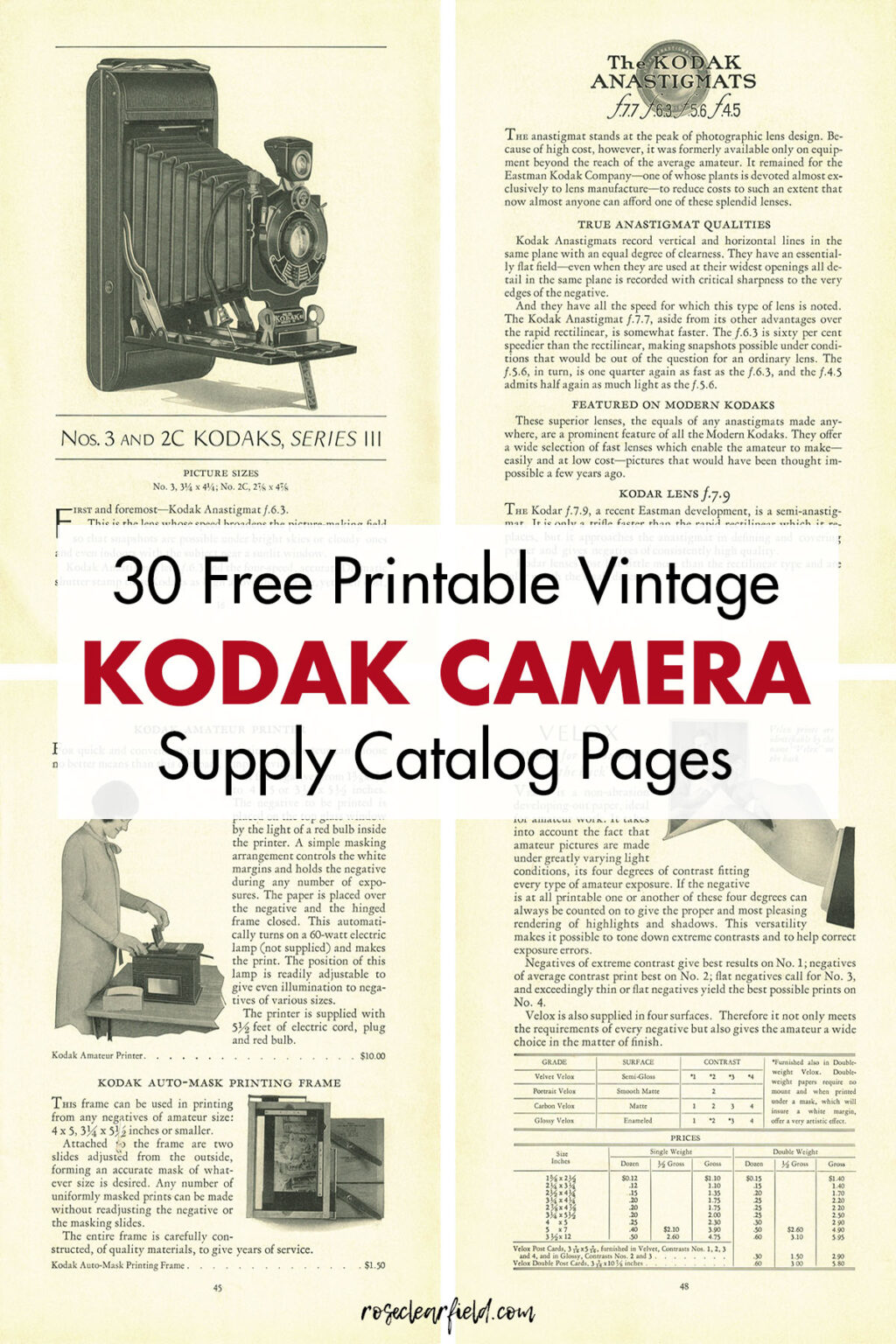 Free Printable Vintage Circus Ephemera • Rose Clearfield
