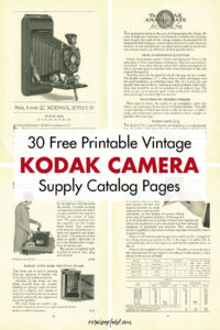 30 Free Printable Kodak Camera Supply Catalog Pages
