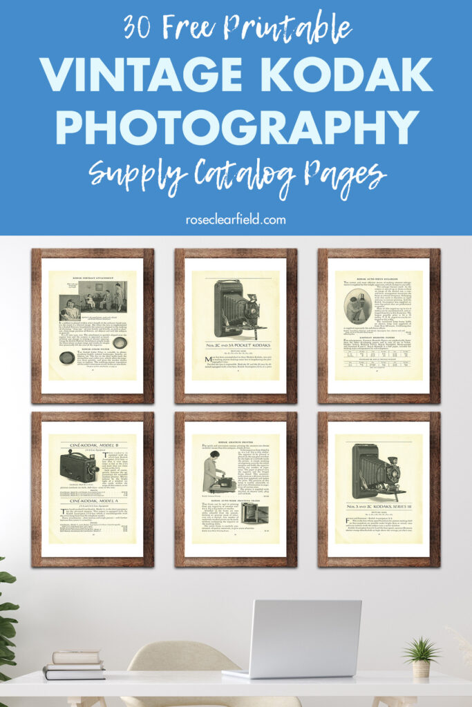 30 Free Printable Vintage Kodak Photography Supply Catalog Pages