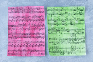 Watercolor Painted Sheet Music