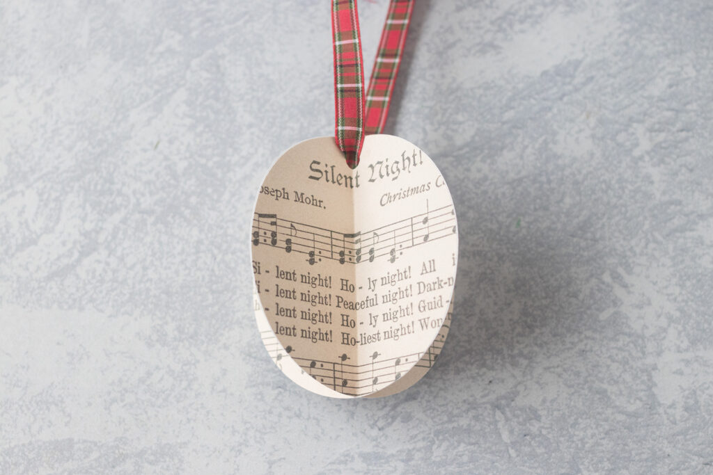 Easy DIY Sheet Music Ornament