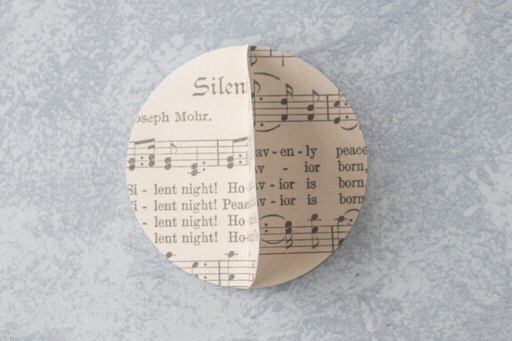 DIY Sheet Music Ornaments in Progress