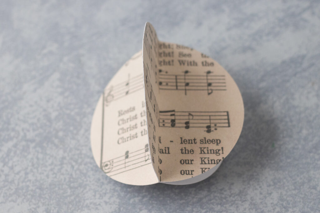 DIY Sheet Music Ornaments in Progress