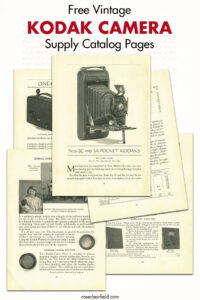 Free Vintage Kodak Camera Supply Catalog Pages
