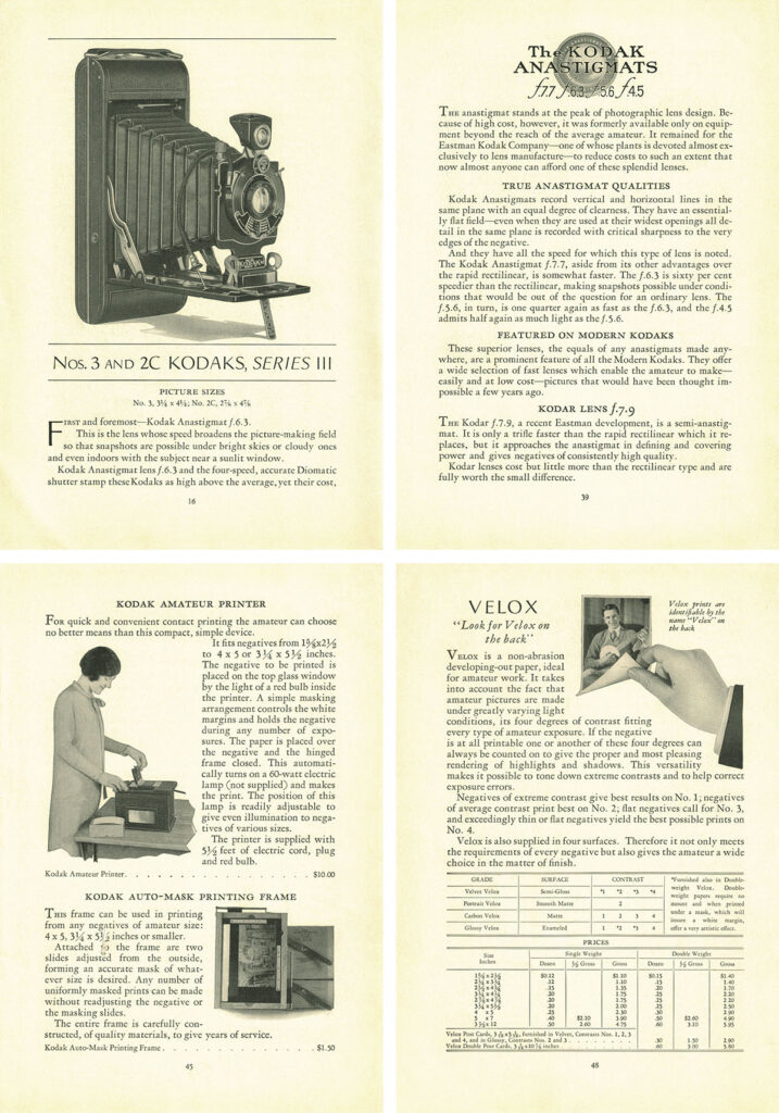 Kodak Supply Catalog Collage