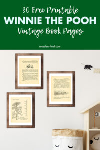 30 Free Printable Winnie the Pooh Vintage Book Pages