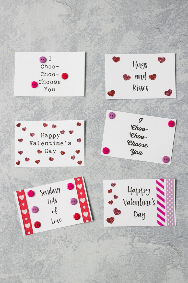 Free Printable Tiny Valentines • Rose Clearfield