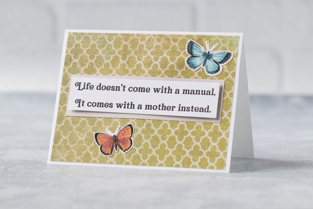 Life Doesn't Come With a Manual It Comes with a Mother Instead Card