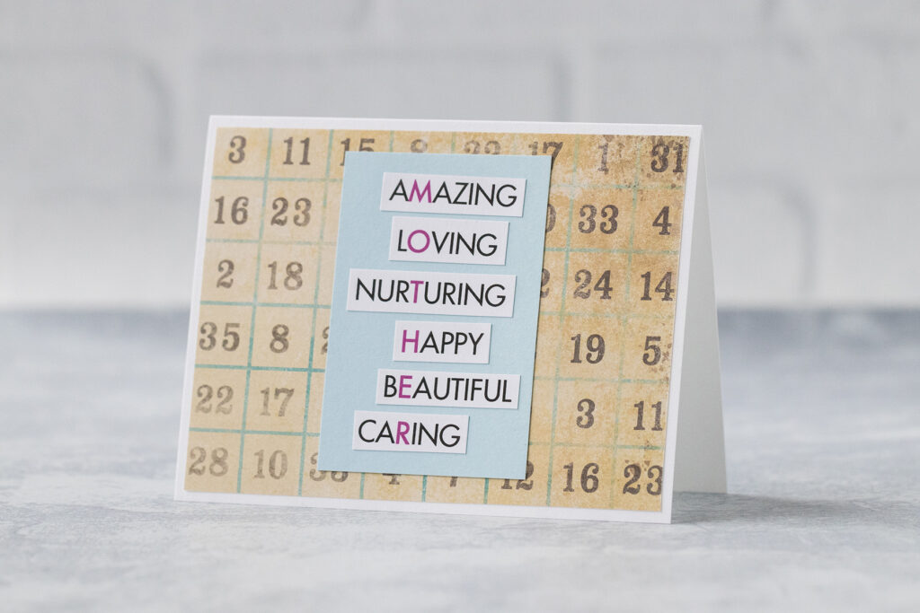 Mother Words Card