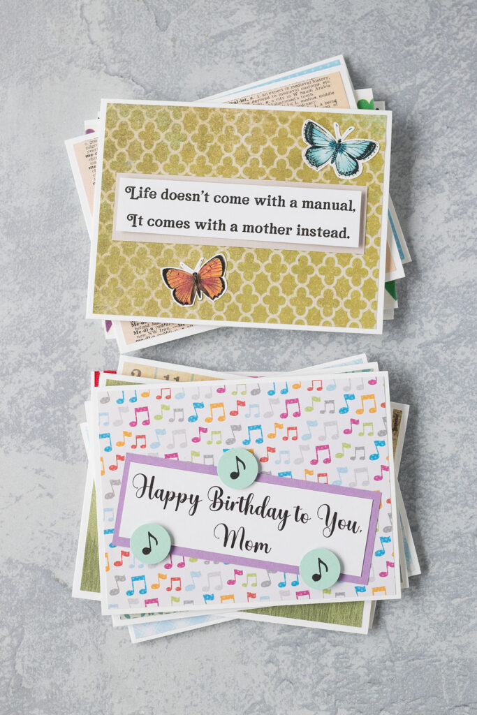 Quick Handmade Mom Birthday Cards