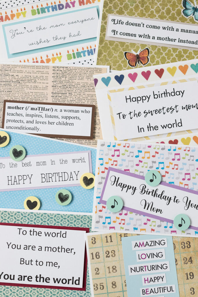 Simple DIY Mom Birthday Card Ideas