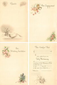 The Bride's Book Collage
