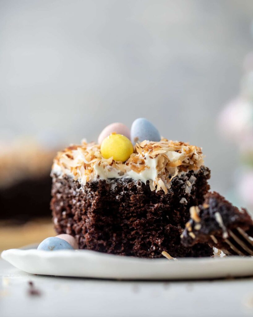 Chocolate Coconut Easter Cake How Sweet Eats