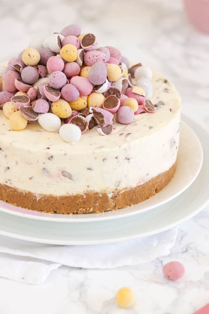 No-Bake Mini Egg Cheesecake Taming Twins