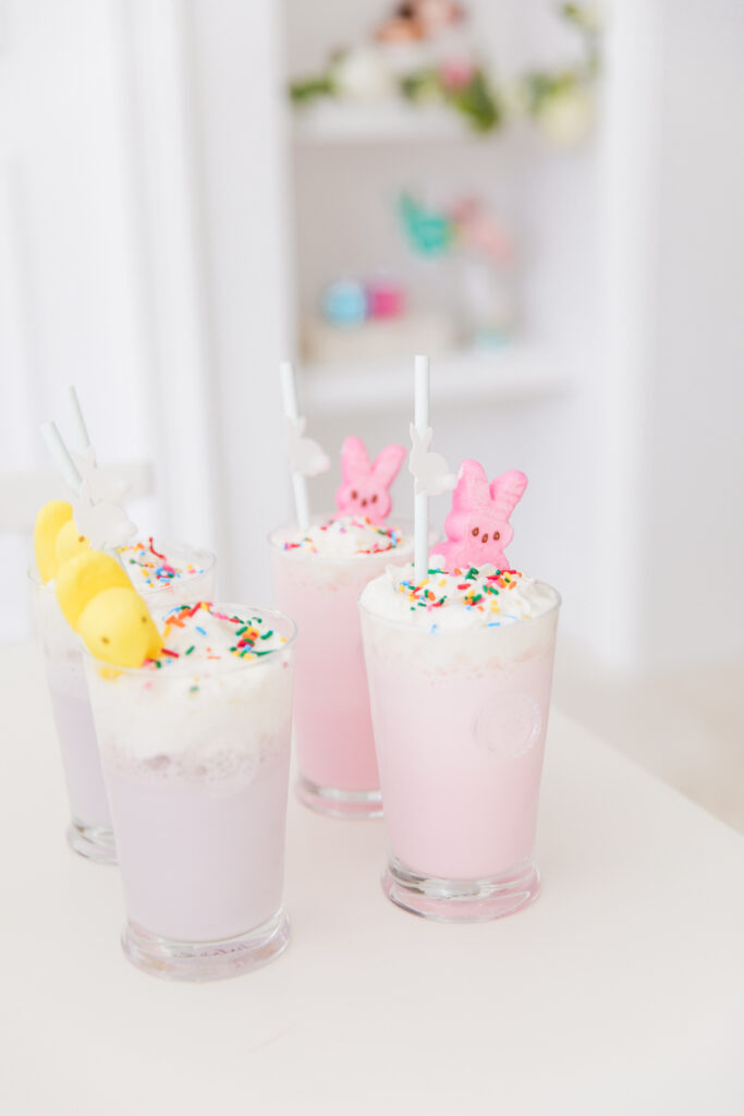 Pastel Easter Milkshakes Fashionable Hostess