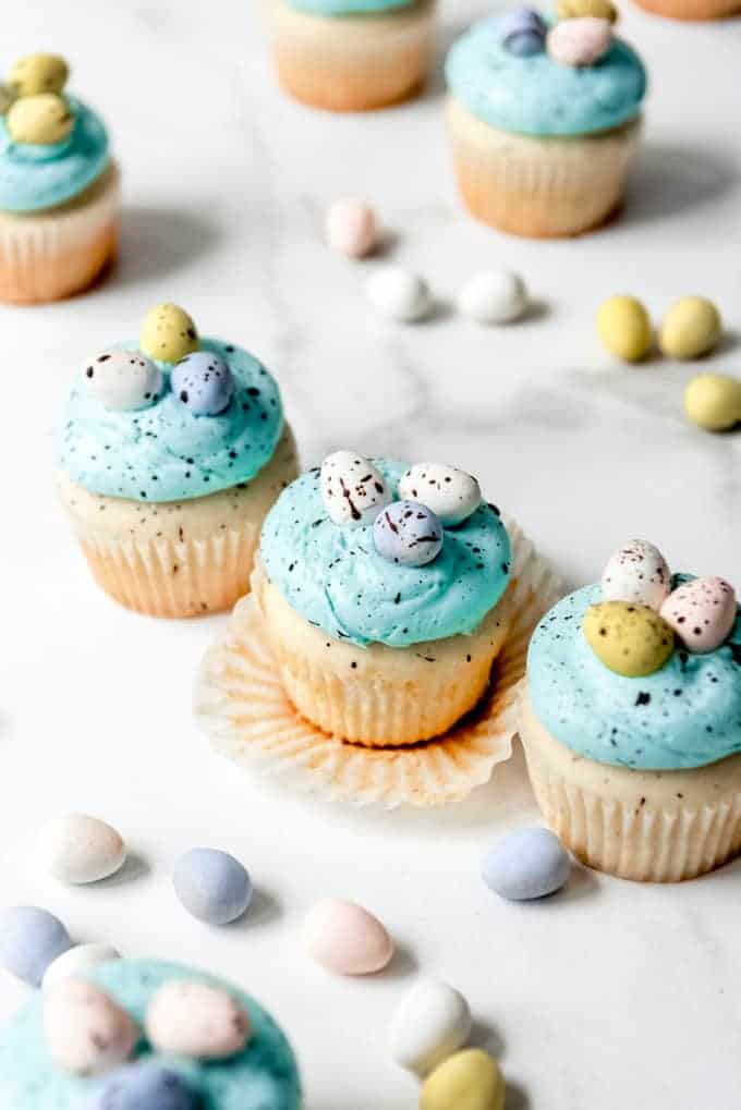 Robin's Egg Speckled Easter Cupcakes House of Nash Eats