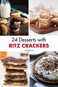 24 Desserts with Ritz Crackers