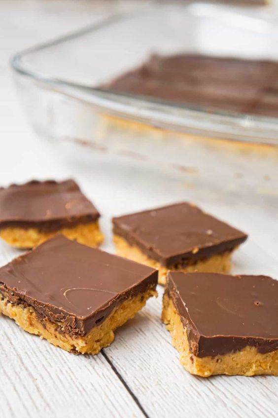 No Bake Peanut Butter Bars This is Not Diet Food