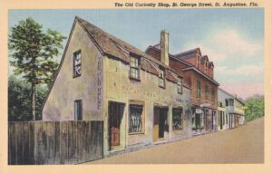 Vintage Postcard Florida St. Augustine St. George Street The Old Curiosity Shop Preview