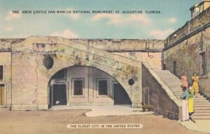 Vintage Postcard Florida St. Augustine The Arch Castle San Marcos National Monument Preview