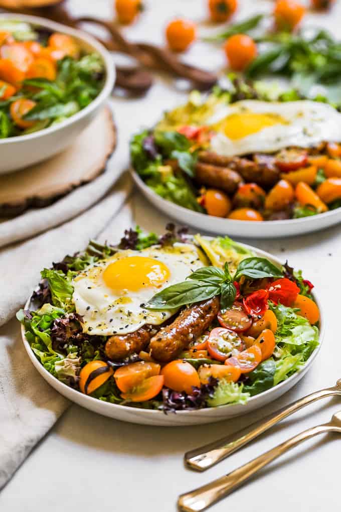 Breakfast Salad with Everything Bagel Seasoning Dressing Get Inspired Everyday