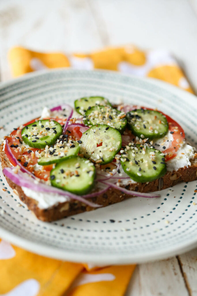 Cream Cheese and Veggie Toast for One Our Best Bites