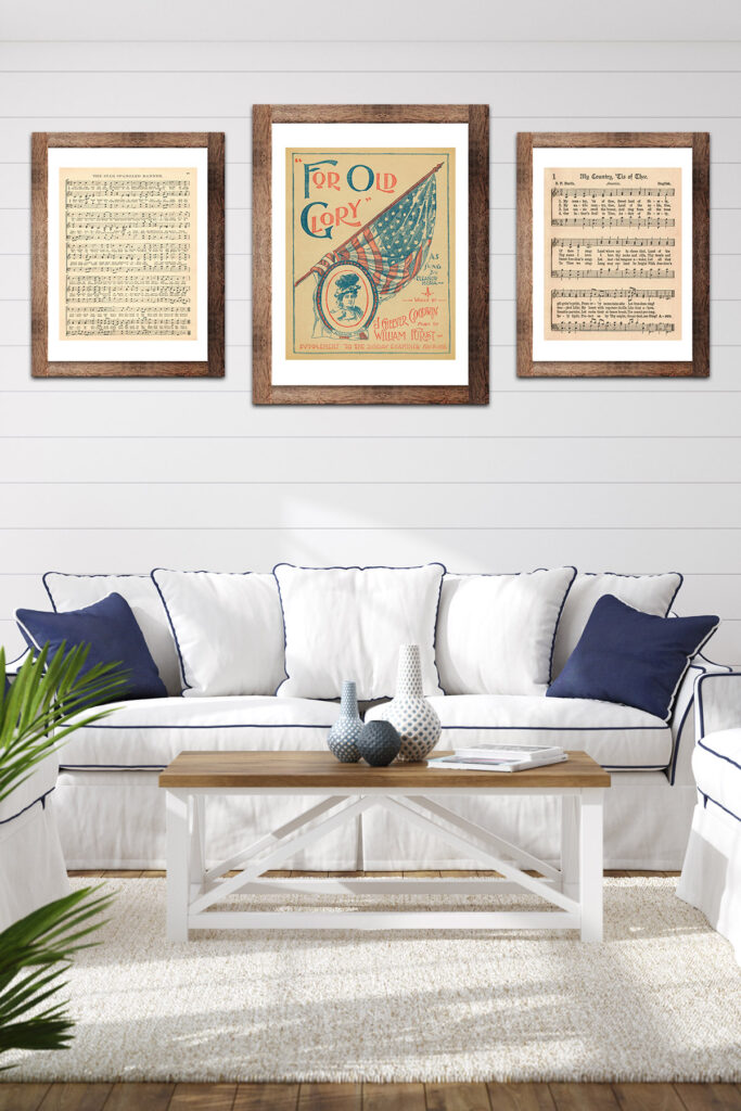 Framed Patriotic Wall Art