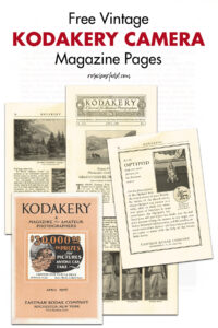 Free Vintage Kodakery Camera Magazine Pages