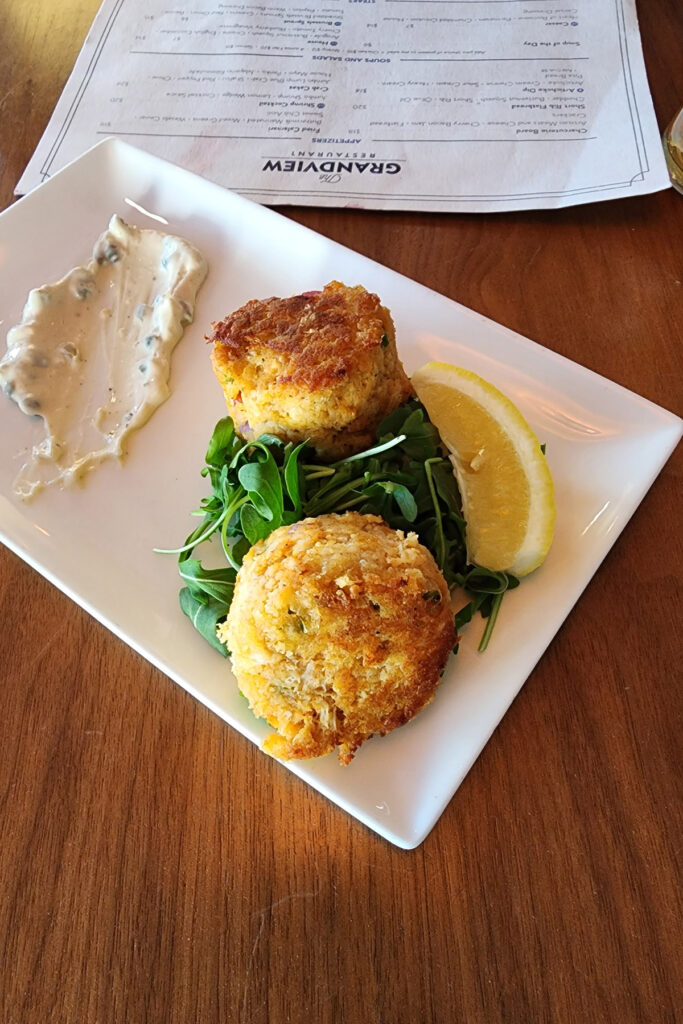 Lake Geneva The Grandview Crab Cake Appetizer