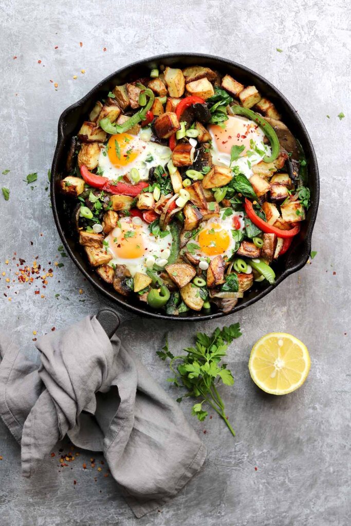 Loaded Veggie Breakfast Skillet The Last Food Blog