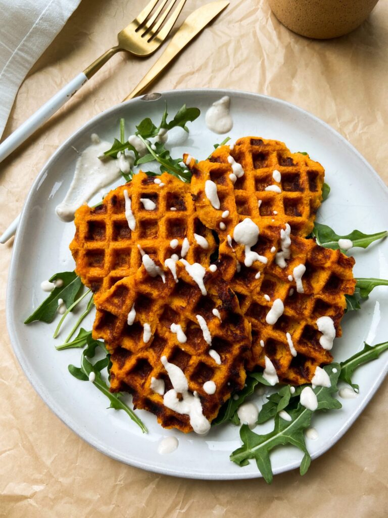 Savory Sweet Potato Waffles The Kelly Kathleen