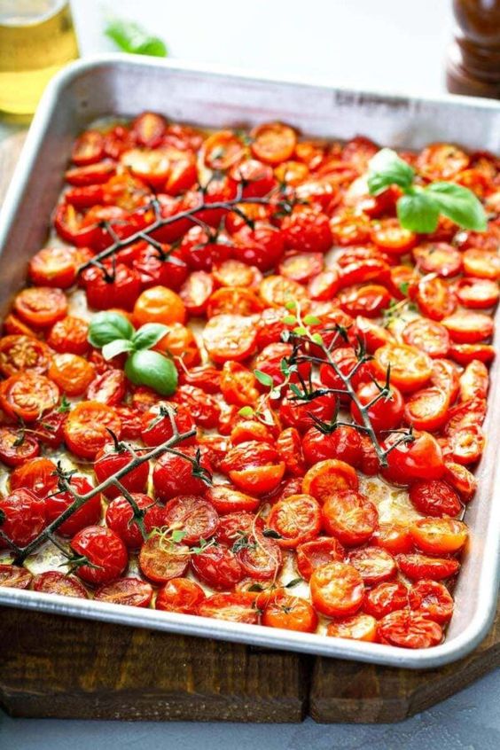 Garlic Roasted Cherry Tomatoes The Novice Chef