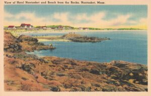 Vintage Postcard Massachusetts Nantucket Hotel Nantucket and Beach Preview