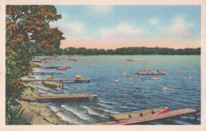 Vintage Postcard Summer Lake Scene Preview