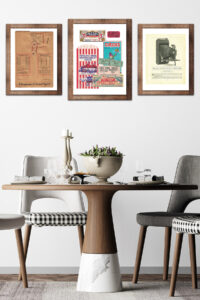 Framed Vintage Ephemera