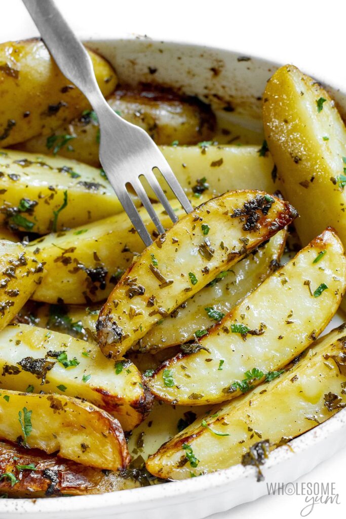Greek Lemon Potatoes Wholesome Yum