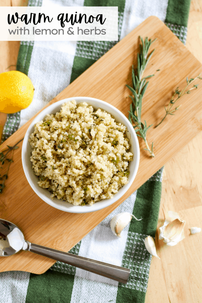 Warm Quinoa with Lemon and Herbs The Home Intent