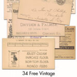 34 Free Vintage Advertising Postcards