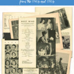 Free Printable Vintage High School Yearbook Pages from the 1940s and 1950s