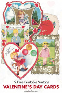 9 Free Printable Vintage Valentine's Day Cards
