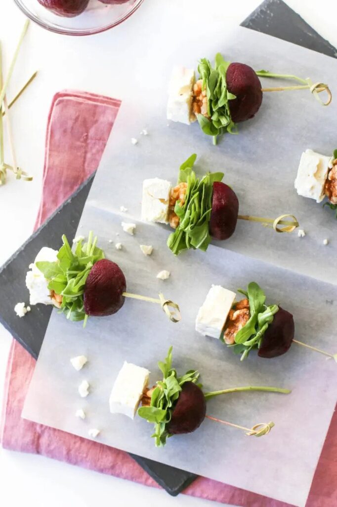 Beet Salad on a Stick Salty Canary