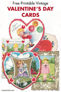 Free Printable Vintage Valentine's Day Cards