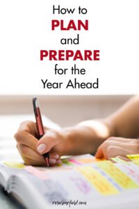 How to Plan and Prepare for the Year Ahead