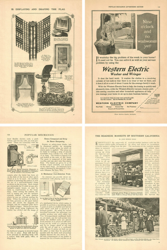 Popular Mechanics Magazine 1910 Collage