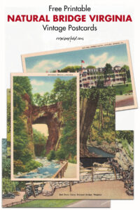 Free Printable Natural Bridge Virginia Vintage Postcards