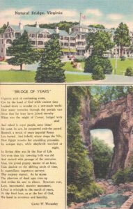 Vintage Postcard Virginia Natural Bridge Bridge of Years Preview