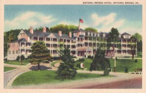 Vintage Postcard Virginia Natural Bridge Natural Bridge Hotel with Border Preview