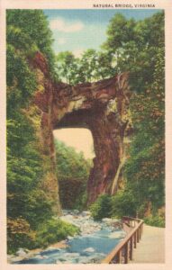 Vintage Postcard Virginia Natural Bridge Preview