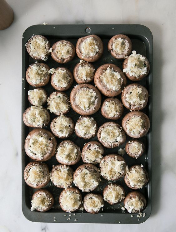 Crispy Mascarpone Stuffed Mushrooms Adrianna Adarme