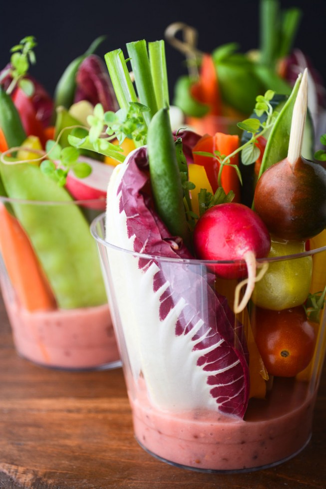 Individual Salad Cups with Rhubarb Vinaigrette The View From Great Island